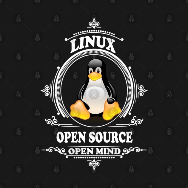 Linux - Open Source - Open Mind by Cyber Club Tees