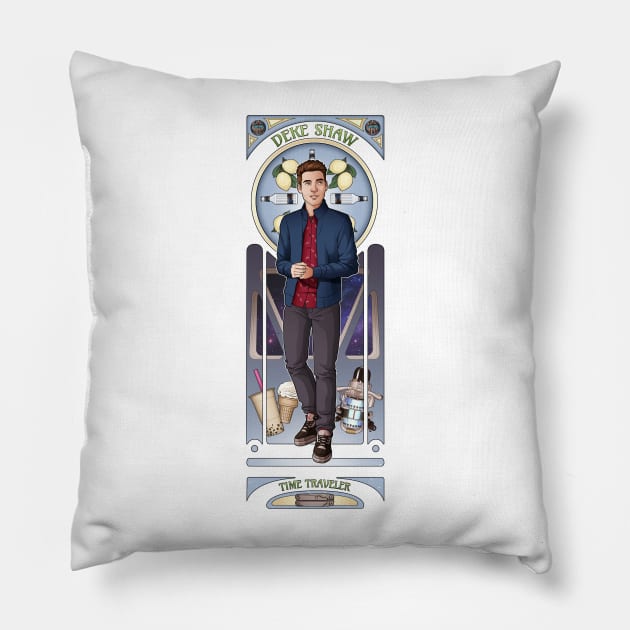 Art Nouveau - Deke Shaw Pillow by eclecticmuse