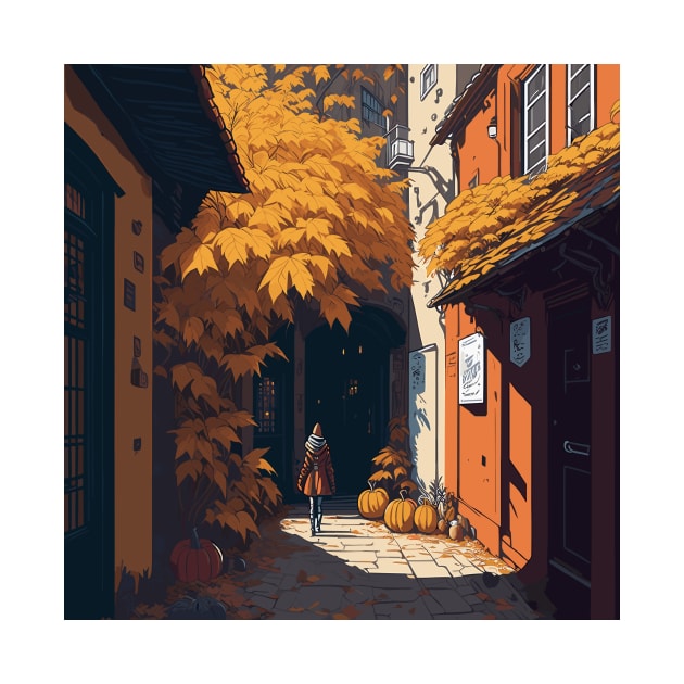 Autumn Street by PurpleSpacetime