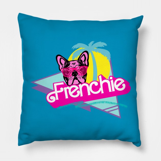 Frenchie BARBIE Pillow by ART by RAP