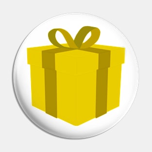 Yellow gift box Pin