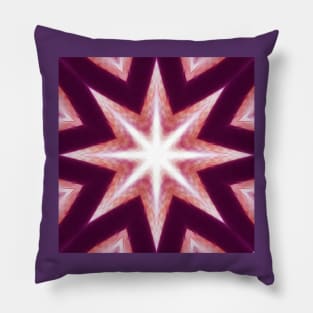 A bright star on purple Pillow