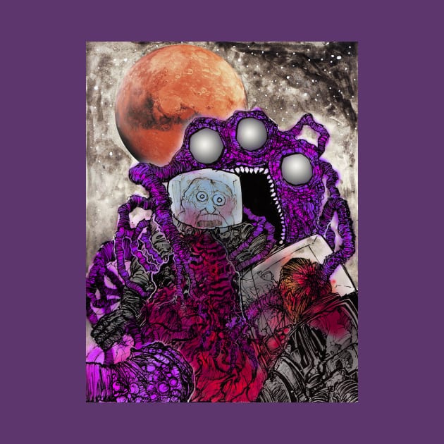 Martian Space Monster by Christopher's Doodles