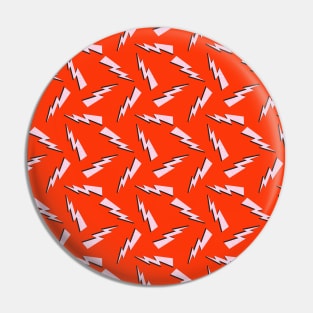 Lightning bolt red Pin