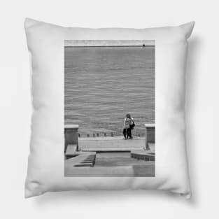 Enamoured Couple on Quay Pillow