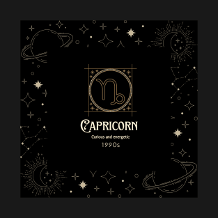 Capricorn Zodiac 1990s T-Shirt