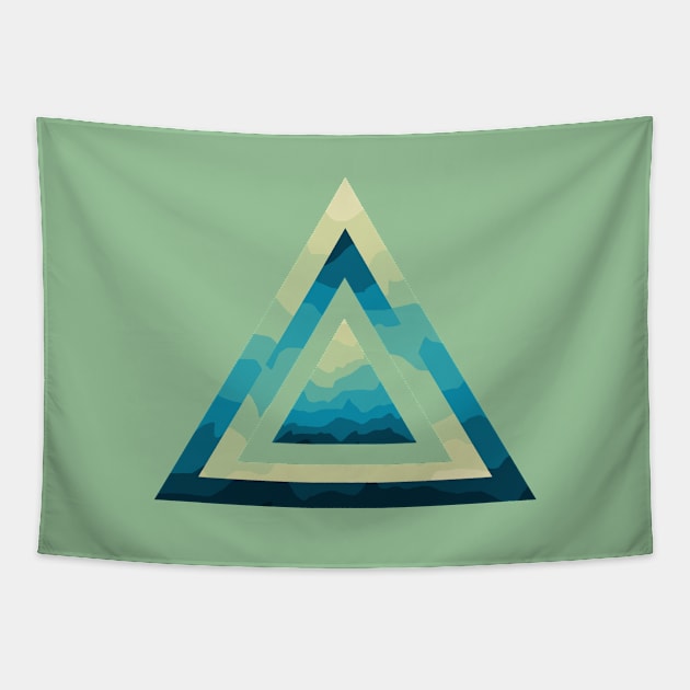 Multi-layer triangular euphory Tapestry by Y.K.