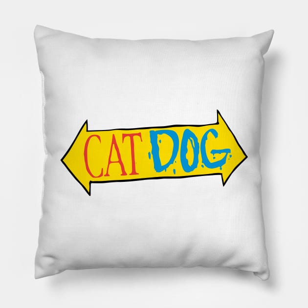 catdog Pillow by arianarestrepo