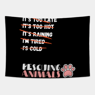 Animal Rescue, Rescuing Animals, Animal Control Worker Tapestry