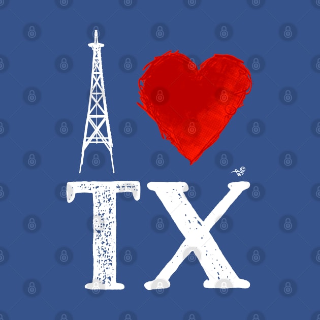 I Heart Texas (wht, remix) by Tai's Tees by TaizTeez