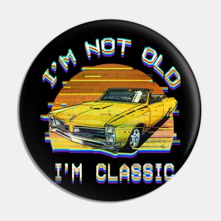 i'm not old Retro Glitch Pin