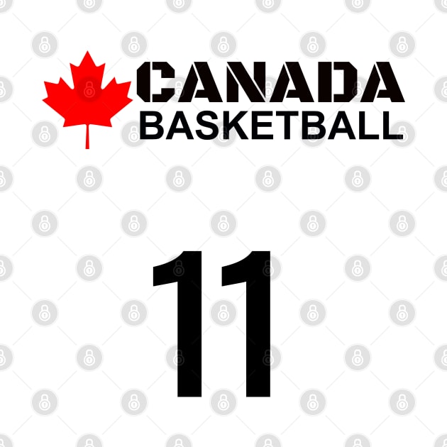 Canada Basketball Number 11 Design Gift Idea by werdanepo