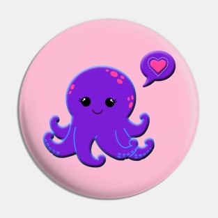 Octopus Love Pin