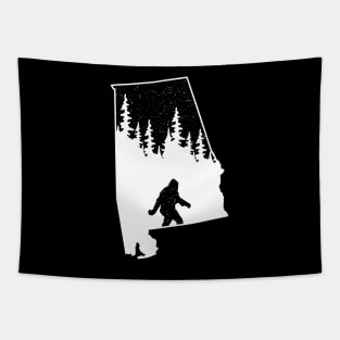 Alabama Bigfoot Gift Tapestry