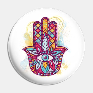 Hamsa hand Pin