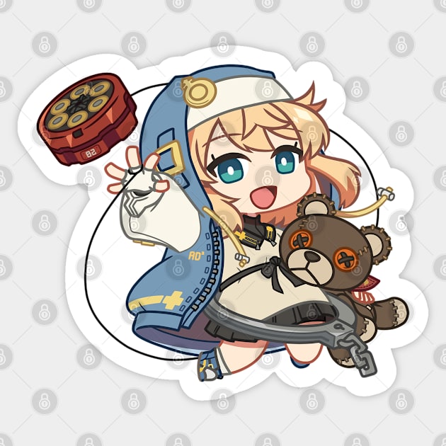 Bridget Guilty Gear Strive Sticker Magnet for Sale by MoeLewdsShop