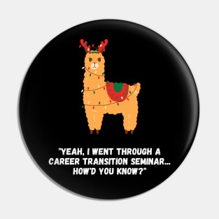 The Christmas Llama Pin