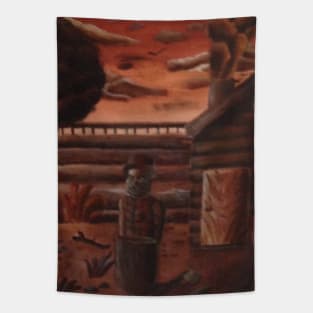 Lonely Old Man Tapestry