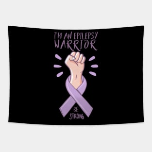 I'm An Epilepsy Warrior Awareness day purple ribbon Gift Tapestry