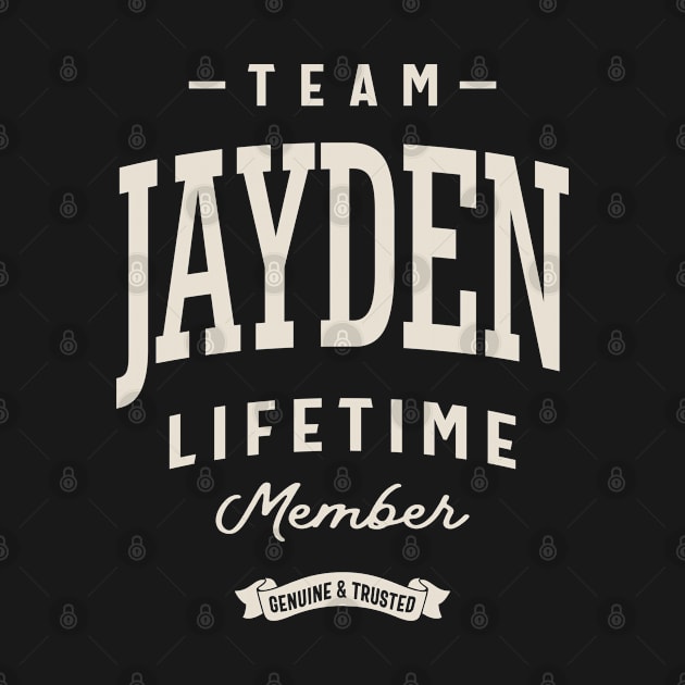 Team Jayden Lifetime Member Personalized Name by cidolopez