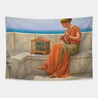 Songs without Words by John William Godward Tapestry