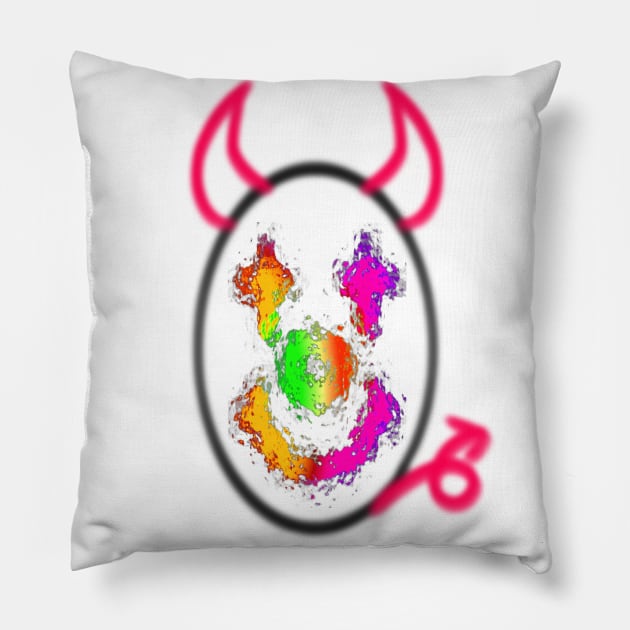 halloween clown Pillow by Eddga