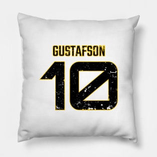 Megan Gustafson Yellow Distressed Jersey Number 10 BP-14 Pillow