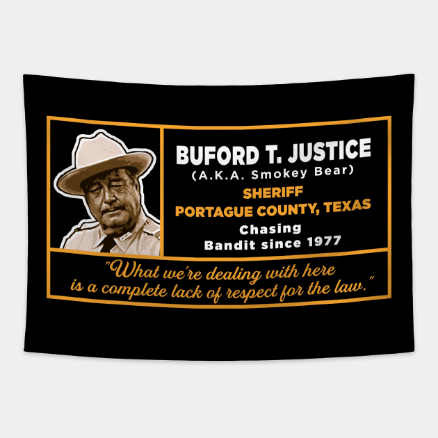 Sheriff Buford T. Justice Tapestry by Alema Art