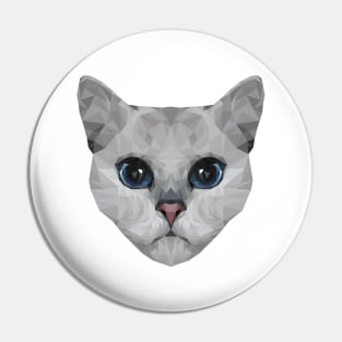 White cat Pin