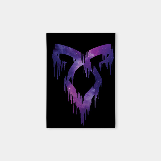 Shadowhunters Rune The Mortal Instruments Angelic Power Rune Dripping Pink Galaxy Parabatai Gift Idea Shadowhunters Notebook Teepublic