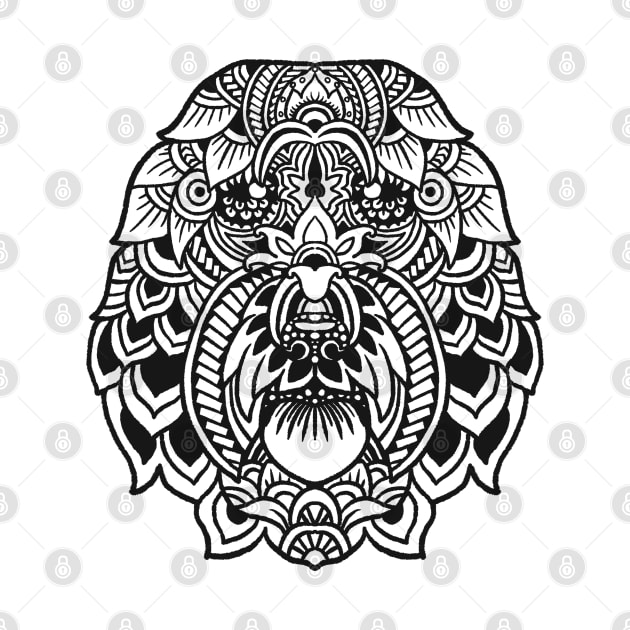 Bearded Collie Mandala by huebucket