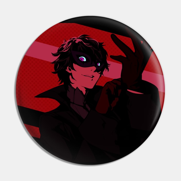 Persona - Ren Akiyama Joker Art (Red) Pin by PhilipArnaudov