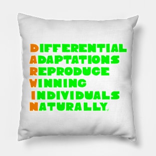 Darwin Acronym by Tai's Tees Pillow