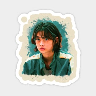 Squid games Hoyeon Jung Kang Sae-byeok artistic portrait Magnet