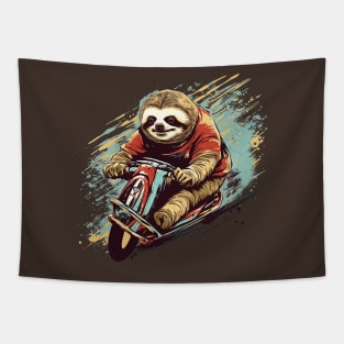 Sloth Racing Tapestry