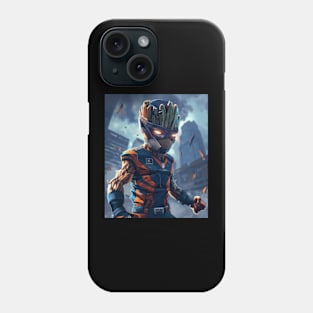 Groot Vs Atlanta Braves Wooden Wonders Phone Case