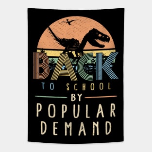 Back To School By Popular Demand Vintage Dinosaur Day One Tapestry