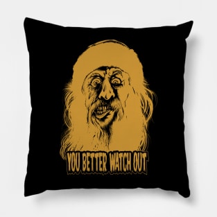 Evil Santa (gold version) Pillow