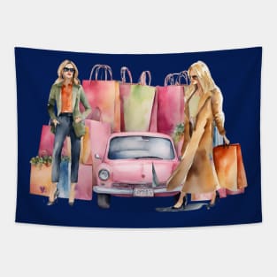 Shopping Time Tapestry