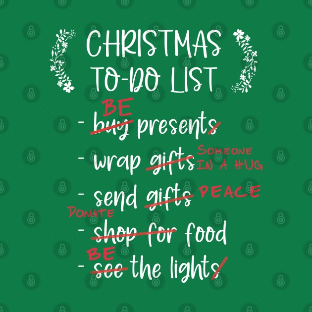 Positive Christmas To-Do List by kiwiana