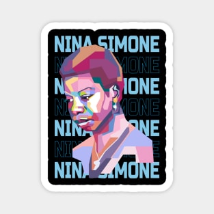 Abstract Nina Simone in WPAP Magnet