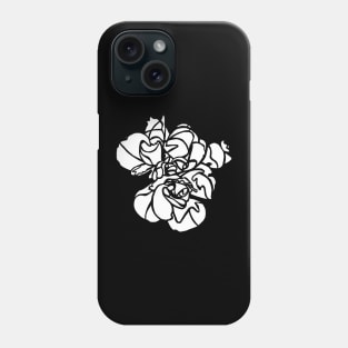 White Hibiscus Flower Plant Art Phone Case