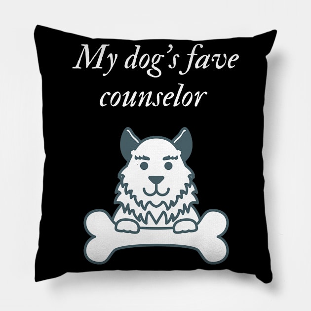 My dog's fave counselor Pillow by SnowballSteps