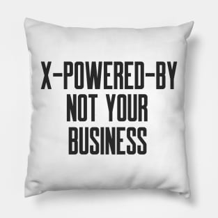 Secure Coding X-Powered-By Not Your Business Pillow