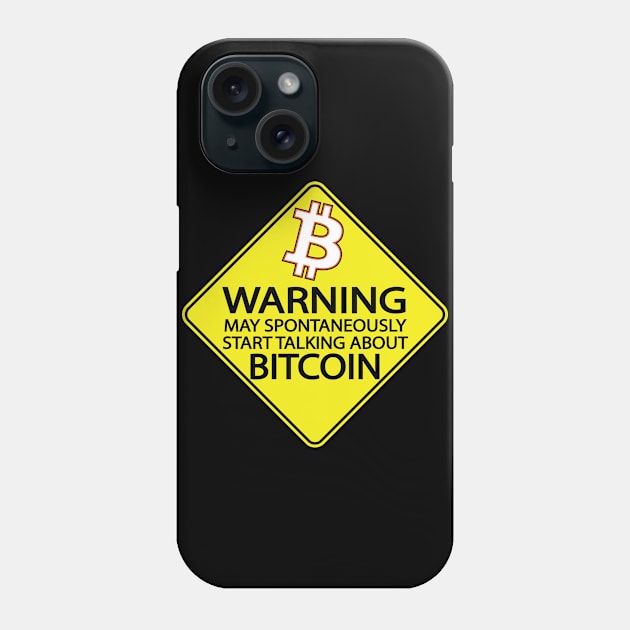 Spontaneously Bitcoin Phone Case by Destro