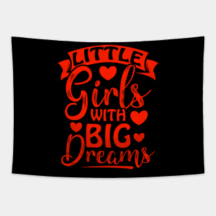 Little Girl With Big Dreams Feminist Activism Tapestry