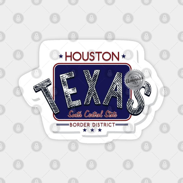 Houston - Texas Magnet by TambuStore