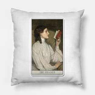 the reader tarot card Pillow