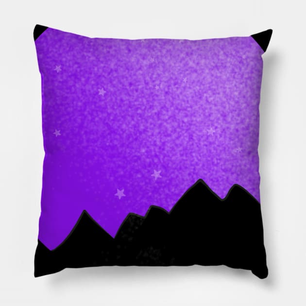 Purple 2 PlanetFall Pillow by CazzyShop