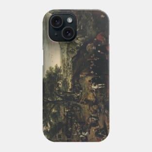 Landscape with a Rural Festival by Lucas van Valckenborch Phone Case